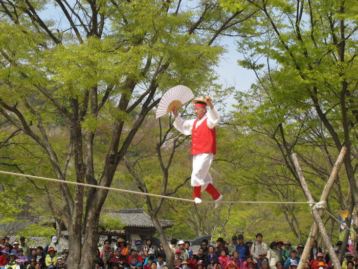 ‘Acrobatics on a Tightrope walking’ at Performance Area